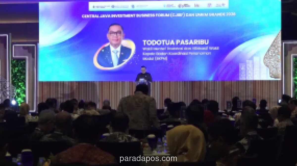 Wameninves Todotua Pasaribu Sebut Jawa Tengah Jadi Kontributor Investasi Tertinggi, Dorong Hilirisasi dan Energi Hijau