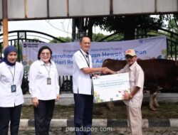 Jasaraharja Putera Serahkan Sapi Kurban ke Masjid di Cilandak Timur untuk Iduladha