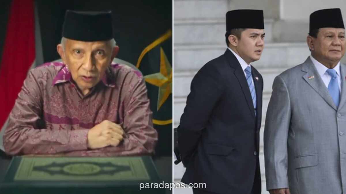 Amien Rais Minta Teddy Indra Wijaya Dijauhkan dari Istana saat Hari Kerja, Nilai Kedekatannya dengan Prabowo Berlebihan