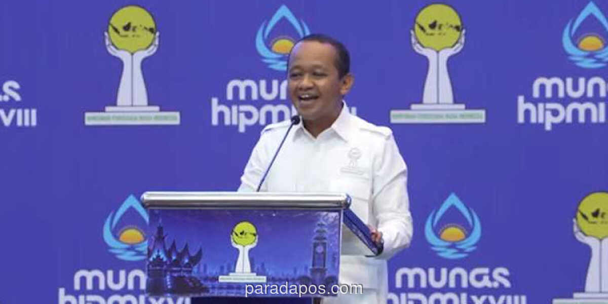 Bahlil Minta Izin Panggil Presiden Prabowo Kakanda di Pembukaan Munas HIPMI