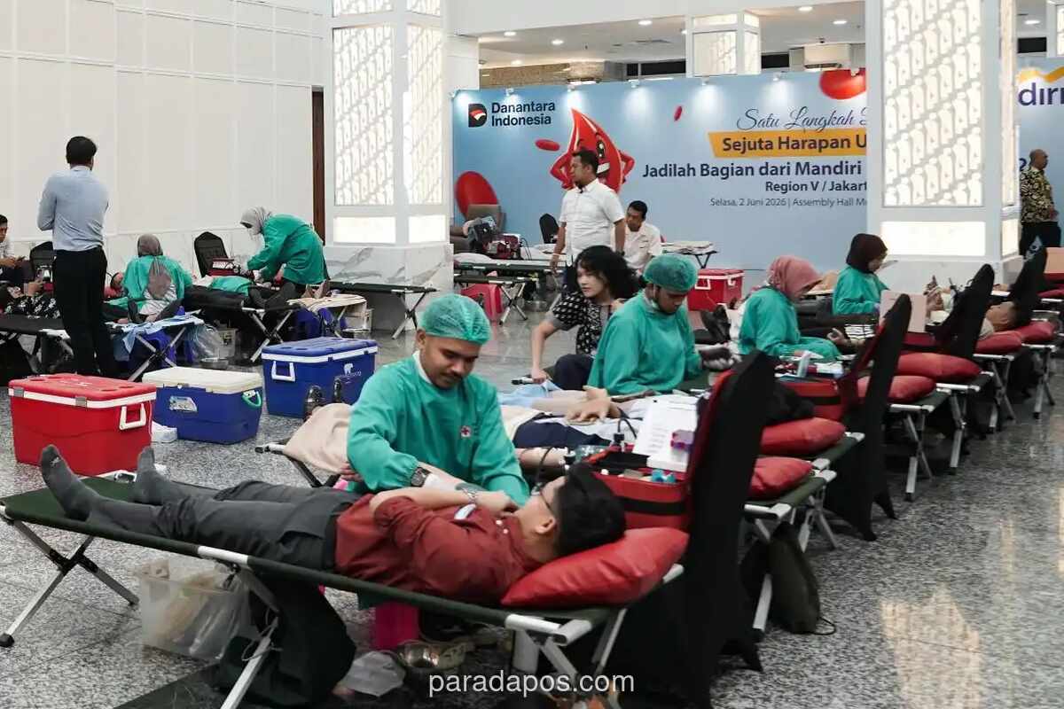 Bank Mandiri Kumpulkan 4.850 Pendonor dalam Aksi Donor Darah Serentak di 12 Wilayah