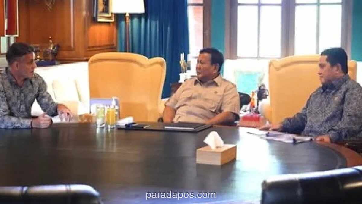 Presiden Prabowo Terima Pelatih Timnas John Herdman di Hambalang, Bahas Target Lolos Piala Dunia 2030
