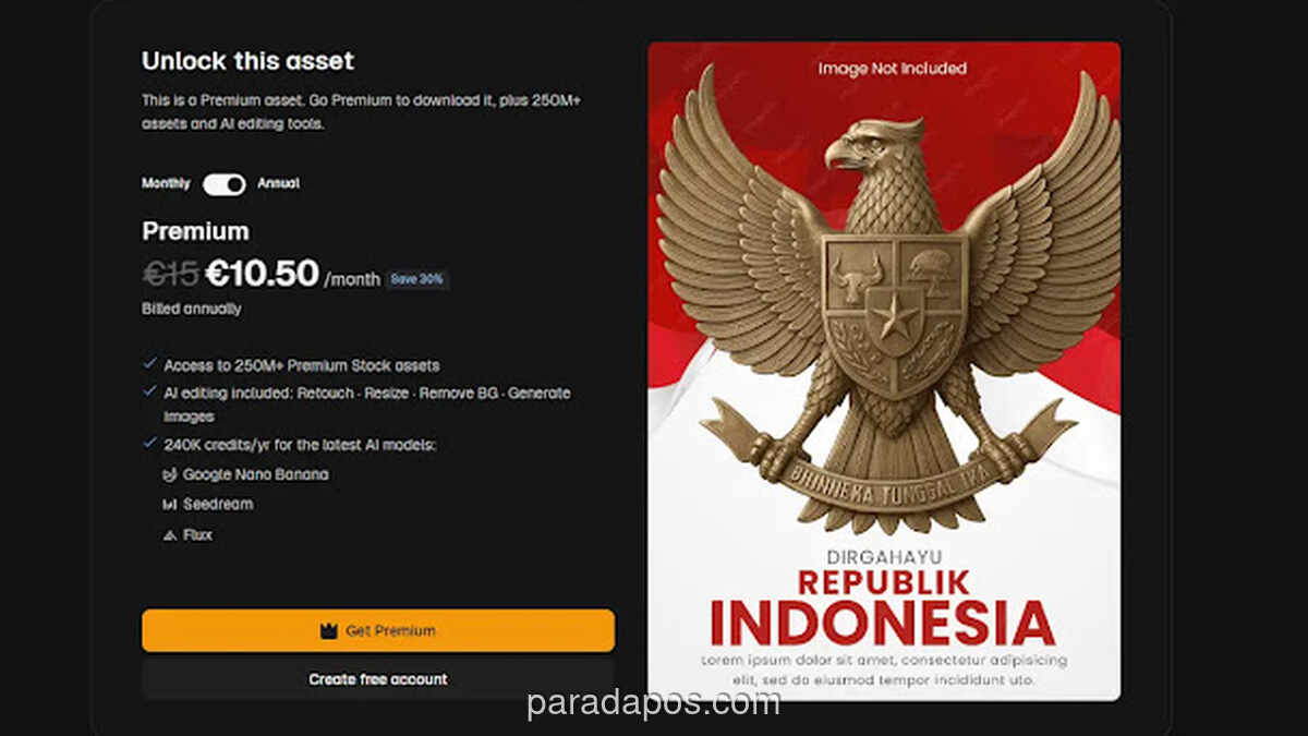 BRIN Gunakan Template Berbayar untuk Desain Poster Hari Pancasila, Jumlah Bulu Garuda Kembali Salah