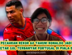 Cristiano Ronaldo Pecahkan Rekor Gol Eusebio yang Bertahan 60 Tahun di Piala Dunia 2026