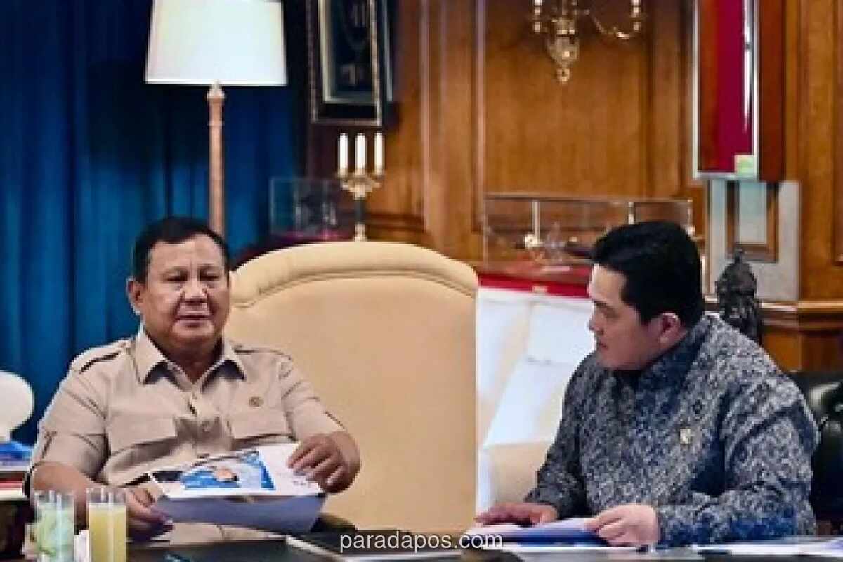 Erick Thohir Laporkan ke Prabowo soal Sertifikasi Pelatih Disabilitas hingga Pembiayaan Multiyears Pelatnas