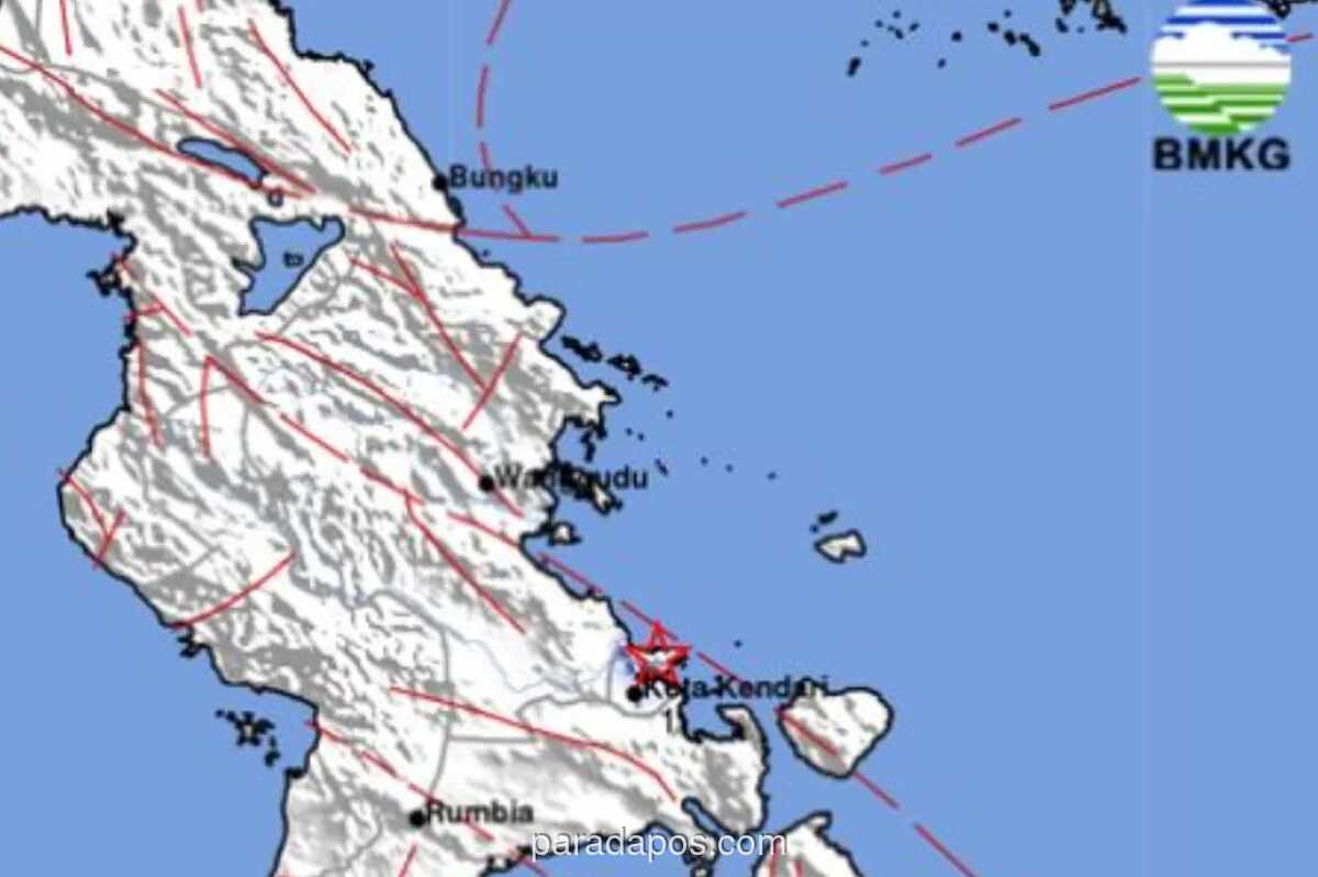 Gempa Magnitudo 3,2 Guncang Kendari, Getaran Terasa Skala III MMI