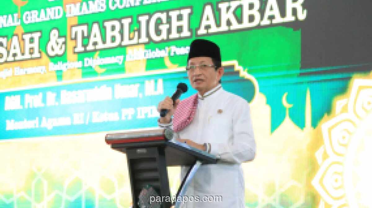 Menteri Agama: Imam Masjid Harus Jadi Garda Depan Islam Moderat dan Agen Perubahan Sosial