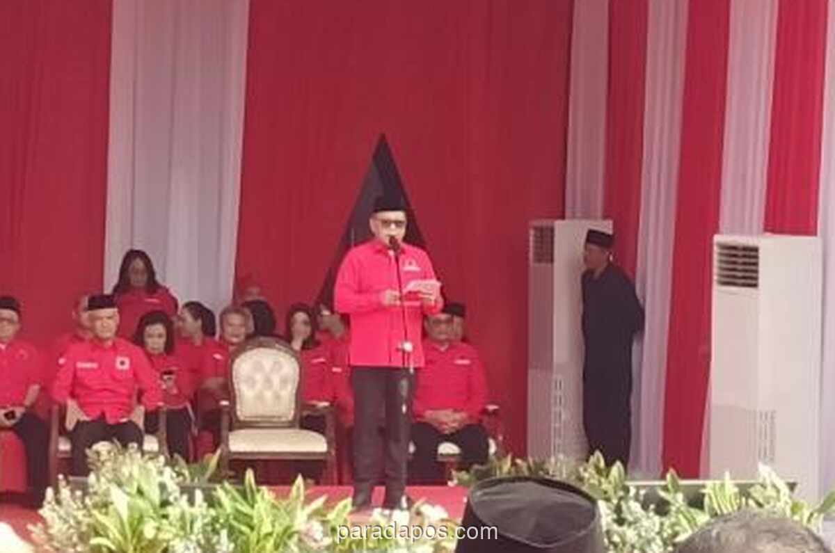 Hasto Kristiyanto Kritik Demokrasi Sentralistik dan Sistem Hukum di Peringatan Hari Lahir Pancasila