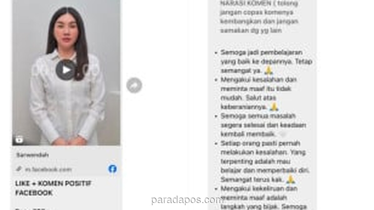 Dugaan Praktik Buzzer Warnai Video Permintaan Maaf Sarwendah, Warganet Soroti Imbalan Rp350