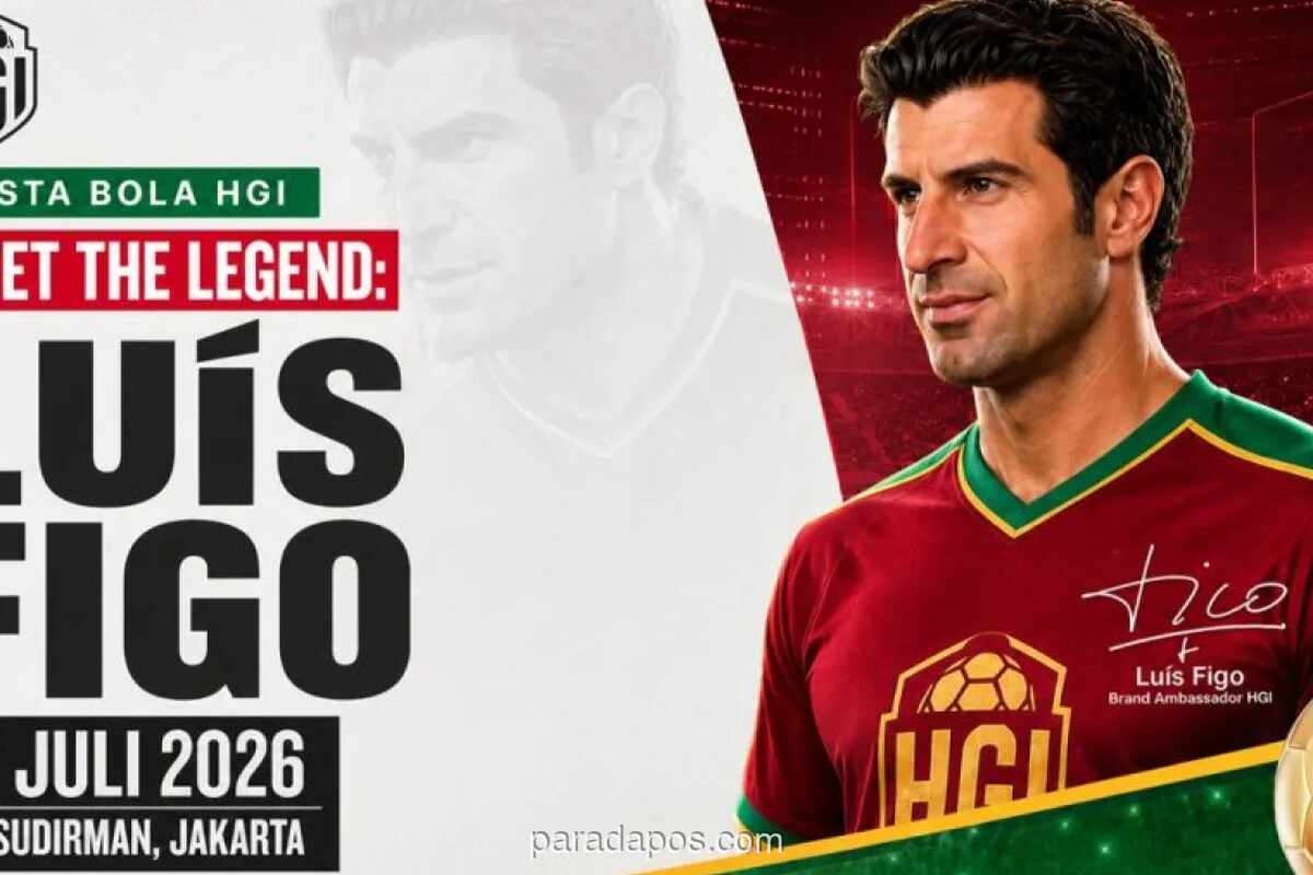 Legenda Sepak Bola Luis Figo Akan Hadir di Jakarta, Jembatani Taktik Lapangan Hijau dengan Mind Sport