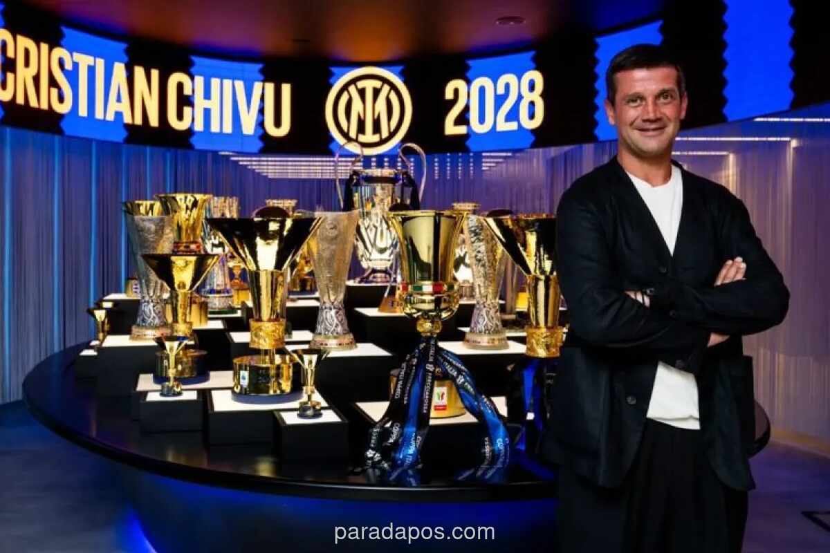 Inter Milan Resmi Perpanjang Kontrak Cristian Chivu hingga 2028 Usai Bawa Gelar Ganda