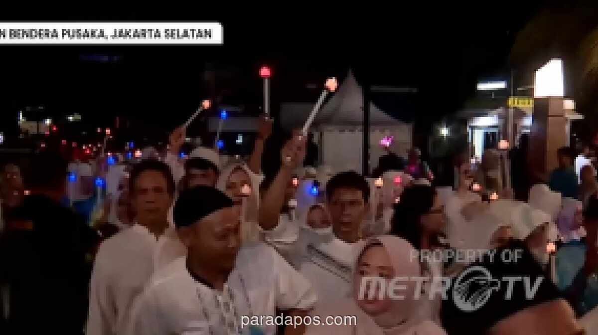 Pawai Obor Festival Muharram di Jaksel Gunakan Lampu Elektrik Gantikan Api Konvensional