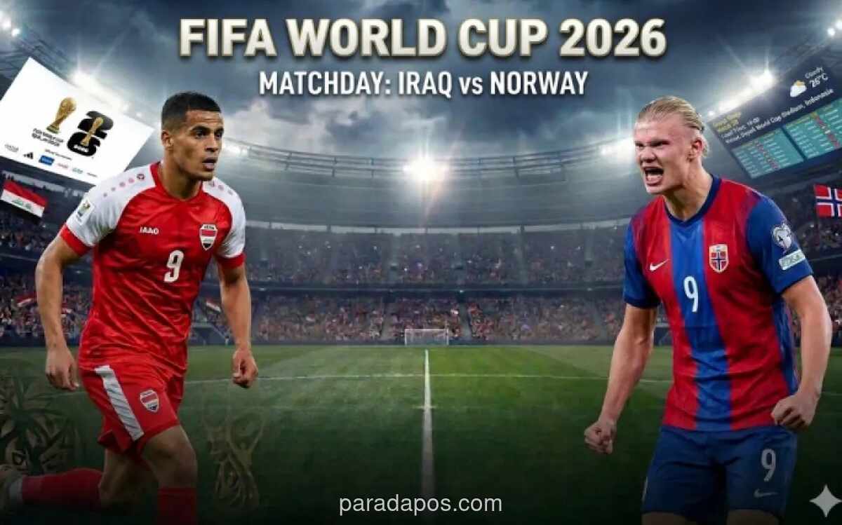 Irak Hadapi Norwegia di Laga Perdana Grup I Piala Dunia 2026