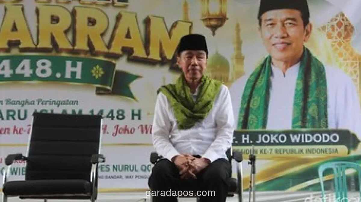 Jokowi Kunjungi Ponpes di Lampung, Tegaskan Diri Masih Orang Kampung