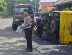 Truk Oleng Tabrak Minibus dan Motor di Bangkalan, Satu Tewas dan Tiga Anak TK Luka-Luka