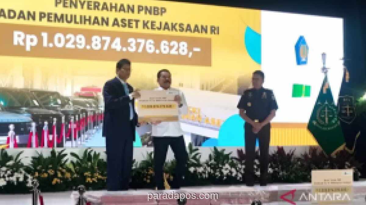 Kejaksaan Agung Serahkan Rp1,03 Triliun Hasil Pemulihan Aset ke Kemenkeu
