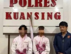 Dua Pemuda Berpocong di Kuansing Diamankan Polisi, Akui Terinspirasi TikTok demi Konten Viral