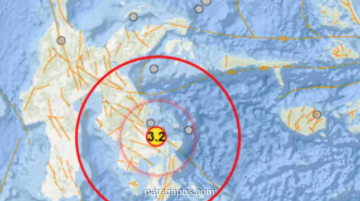 Gempa Magnitudo 3,2 Guncang Kendari, BMKG Imbau Waspada Gempa Susulan