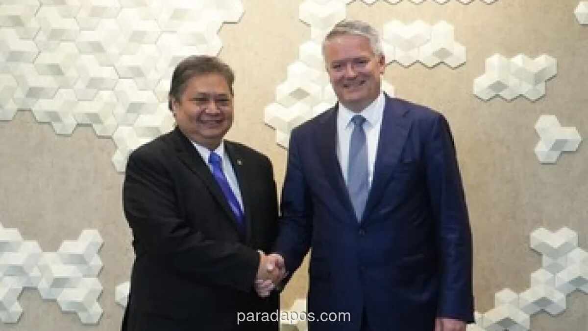 Airlangga ke Paris dan Brussels Percepat Aksesi OECD dan Ratifikasi Perdagangan dengan Uni Eropa
