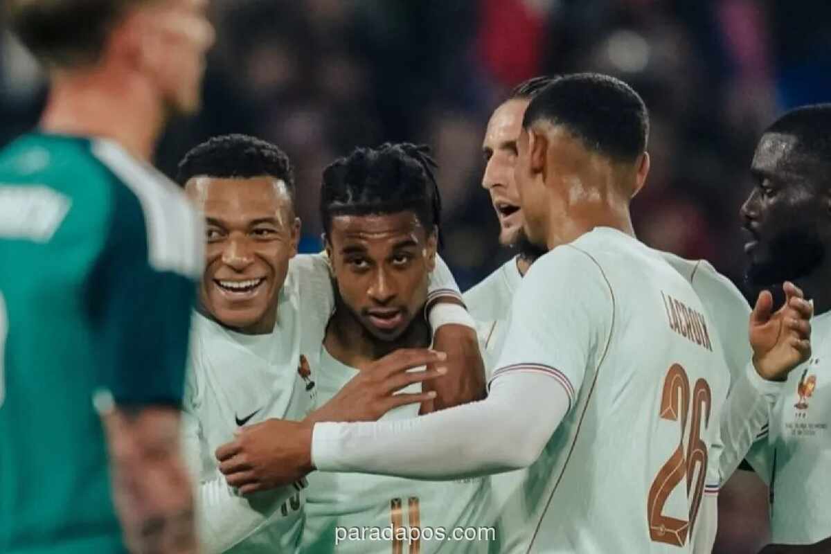 Prancis Kalahkan Irlandia Utara 3-1 di Laga Uji Coba, Michael Olise Cetak Hat-trick