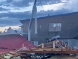 Tornado Langka Landa Wilayah Ural Rusia, 16 Luka-Luka dan Puluhan Rumah Hancur