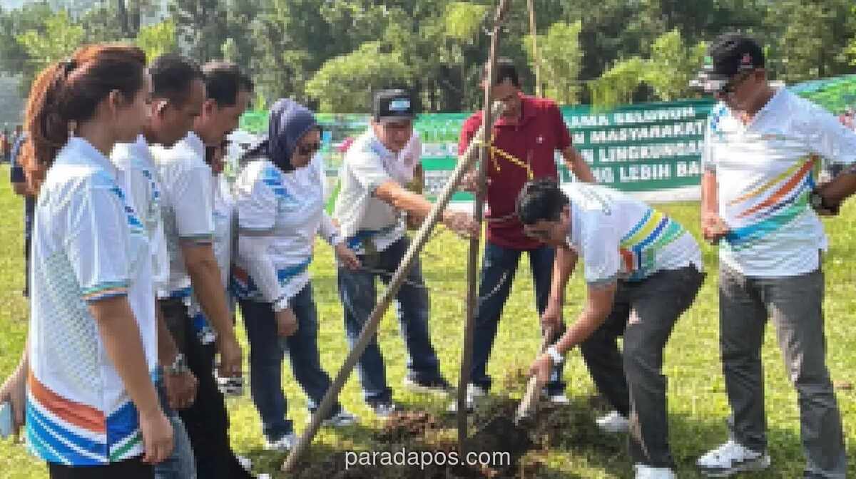 3.850 Pohon Ditanam di Babakan Madang Bogor, Pramuka dan Warga Gotong Royong Hijaukan Lingkungan