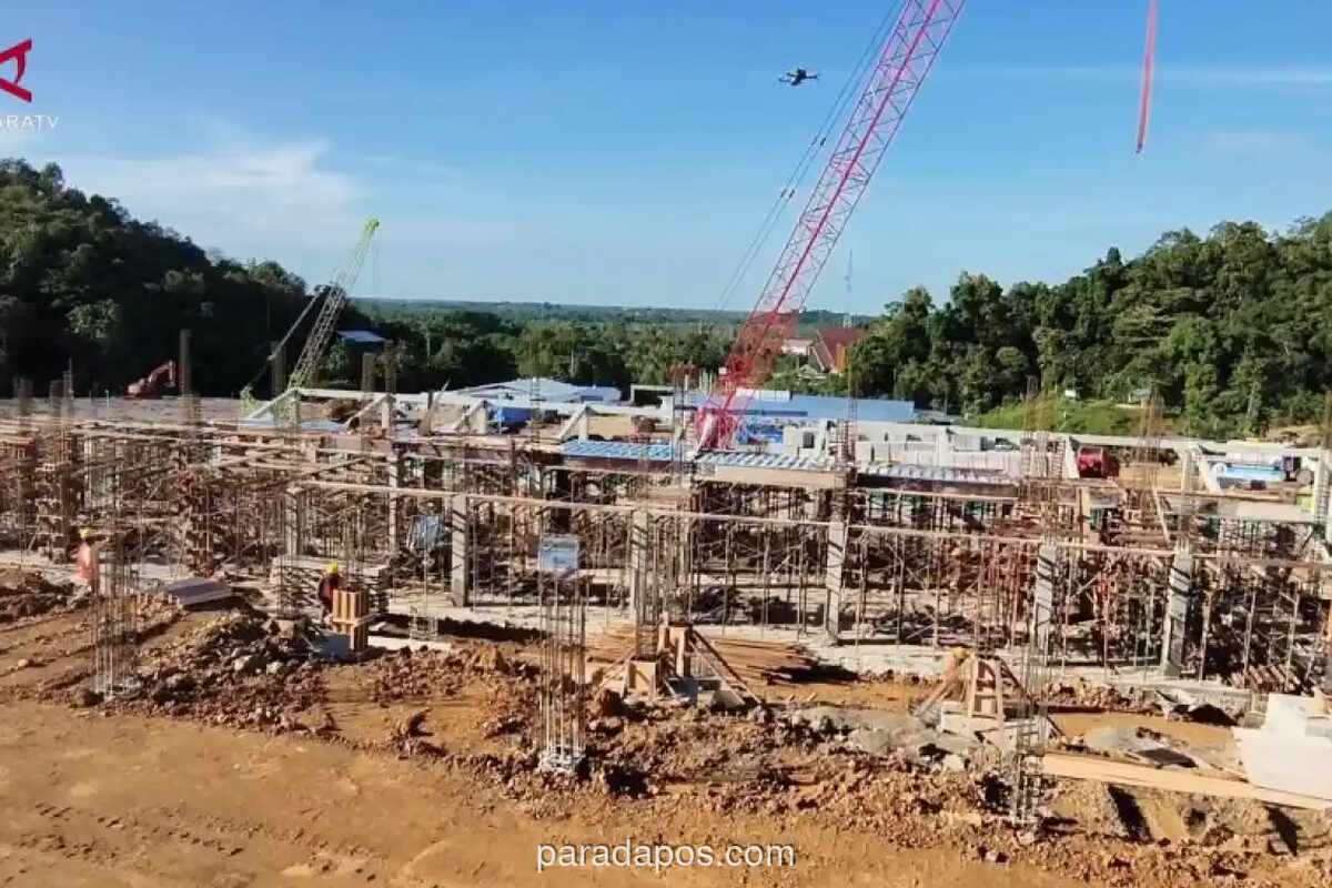 Pembangunan SMA Unggul Garuda di Bulungan Dikebut dengan Sistem Tiga Shift, Target Serah Terima Parsial Juli 2026