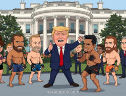 Trump Gelar UFC Komersial di Gedung Putih untuk Rayakan Ulang Tahun ke-80, Picu Protes Korupsi