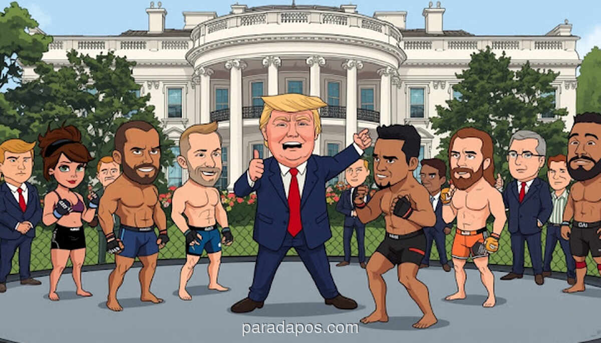 Trump Gelar UFC Komersial di Gedung Putih untuk Rayakan Ulang Tahun ke-80, Picu Protes Korupsi