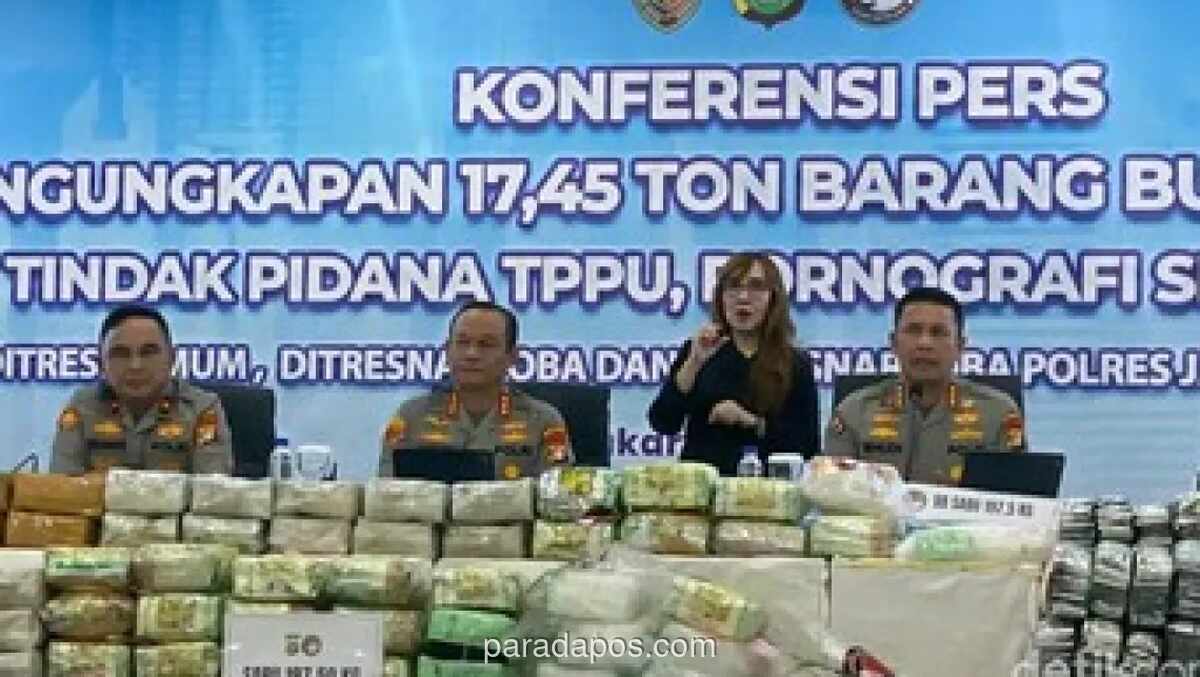 Polda Metro Jaya Tangkap 635 Tersangka dan Sita 13,42 Ton Obat Keras Ilegal yang Dijual dengan Kedok Toko Kosmetik
