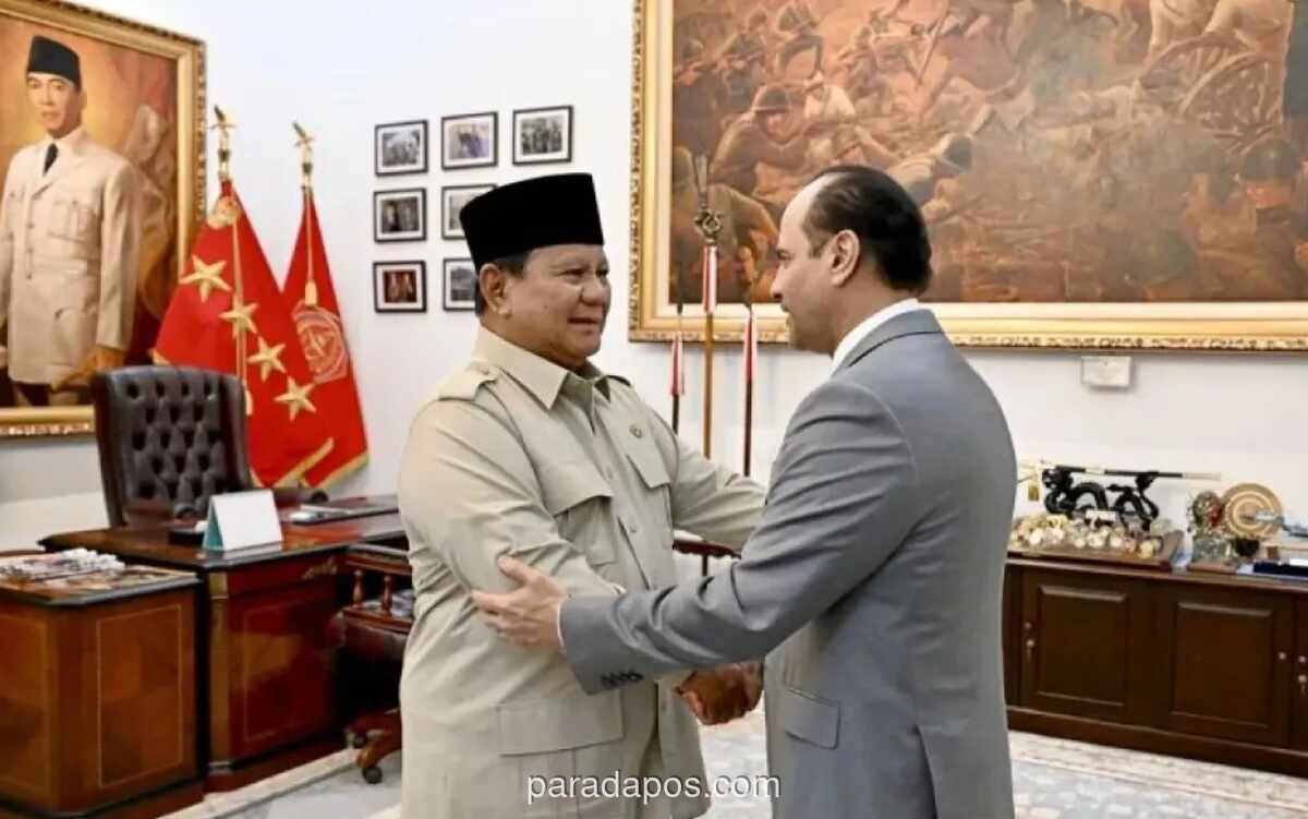 Presiden Prabowo Terima Utusan Khusus Emir Qatar, Bahas Penguatan Hubungan Bilateral