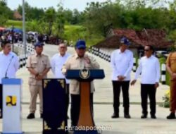 Presiden Prabowo Resmikan Pembangunan Jalan Daerah Sepanjang 1.151 Kilometer di Sampang