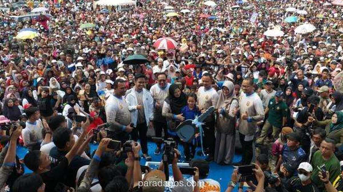Ratusan Ribu Warga Padati Jalan Sehat HUT ke-344 Bandar Lampung, Hadiah Utama Rumah dan Mobil