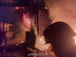 Ruko Penjual Bensin dan Gas Ludes Terbakar di Medan, Dua Penghuni Selamat