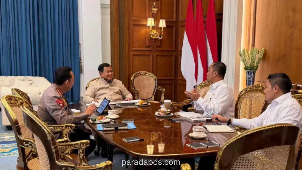 Presiden Prabowo Terima Laporan Kapolri soal Keamanan Nasional dan Kesiapan Hari Bhayangkara 2026
