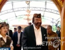 Surya Paloh Kunjungi Kraton Majapahit Jakarta, Teken Prasasti Dukung Pelestarian Sejarah Nusantara
