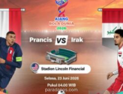 Prancis Hadapi Irak demi Tiket 32 Besar Piala Dunia 2026 dan Puncaki Klasemen Grup I