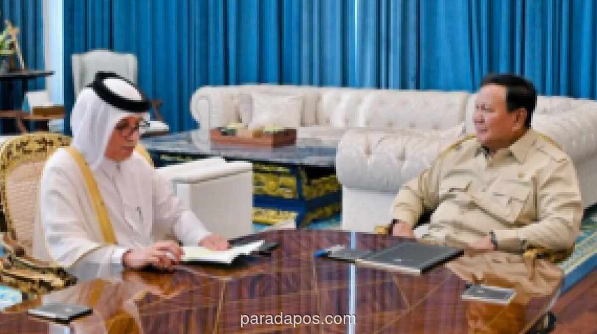 Presiden Prabowo Terima Utusan Qatar, Bahas Investasi Rp65 Triliun dan 50 Tahun Hubungan Diplomatik