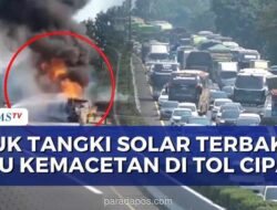 Truk Tangki BBM Terbakar di Tol Cipali Usai Tabrak Tronton, Lalu Lintas Macet 5 Kilometer