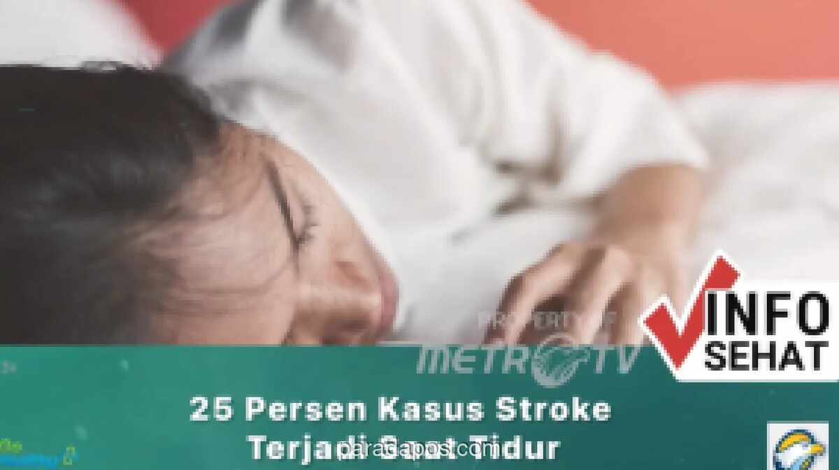 Satu dari Empat Serangan Stroke Terjadi Saat Tidur, Pakar Ingatkan Risiko Terlewatnya Masa Kritis