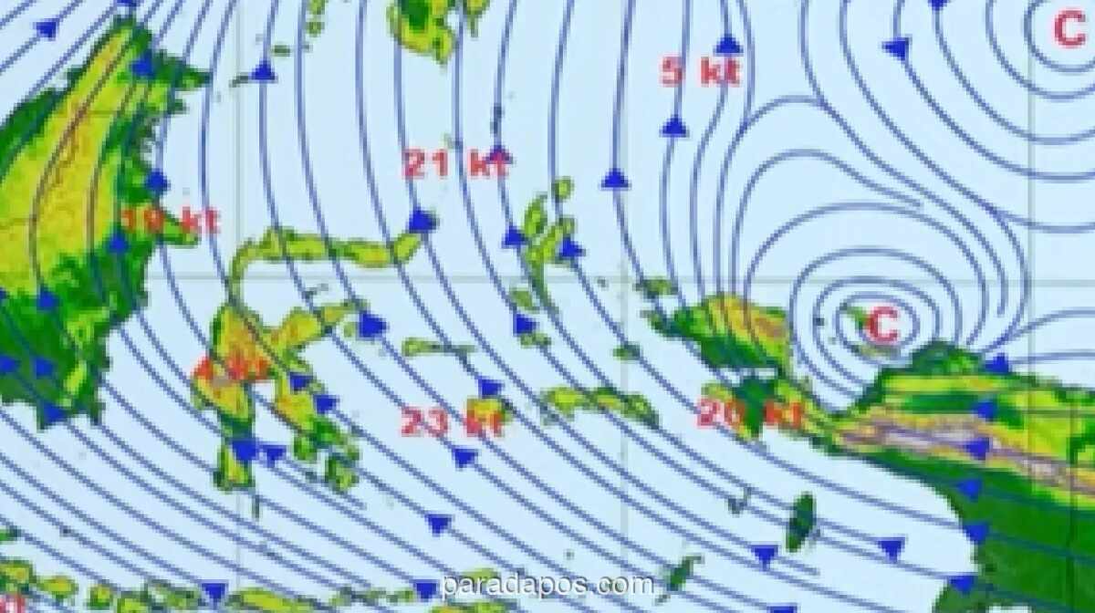 BMKG Peringatkan Potensi Hujan Lebat di Maluku dan Maluku Utara Akibat Sirkulasi Siklonik