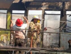 Kebakaran Hanguskan Rumah dan Enam Petak Kontrakan di Sunter, Kerugian Capai Rp400 Juta