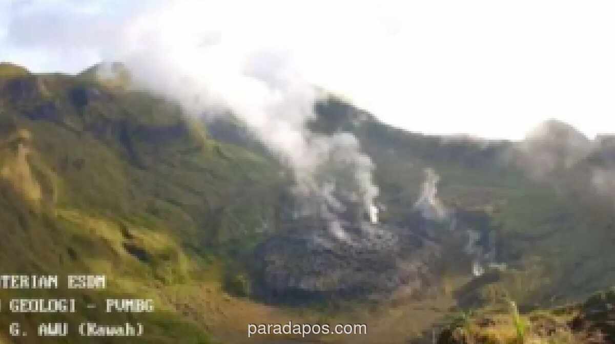 Status Siaga Gunung Awu Bertahan, Gempa Vulkanik Dalam Meningkat