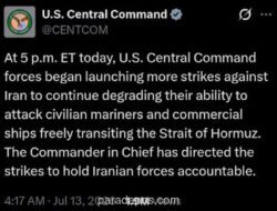 Amerika Lanjut Bombardir Iran