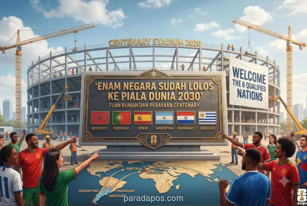 Enam Negara Otomatis Lolos ke Piala Dunia 2030 Berstatus Tuan Rumah Bersama