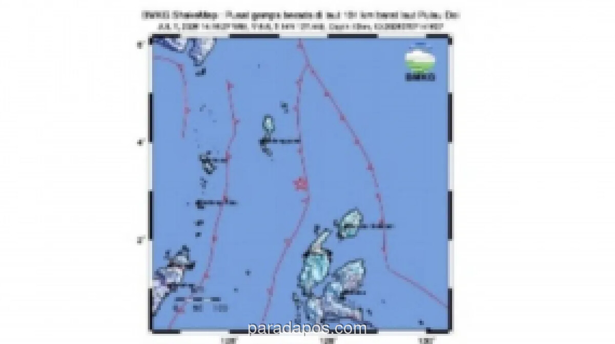 Gempa M5,5 Guncang Kepulauan Talaud, BMKG Pastikan Tidak Berpotensi Tsunami