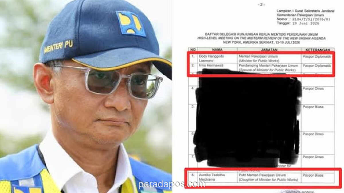 Dokumen Bocor: Istri dan Anak Menteri PU Masuk Delegasi Resmi ke PBB, Publik Pertanyakan Urgensi dan Biaya