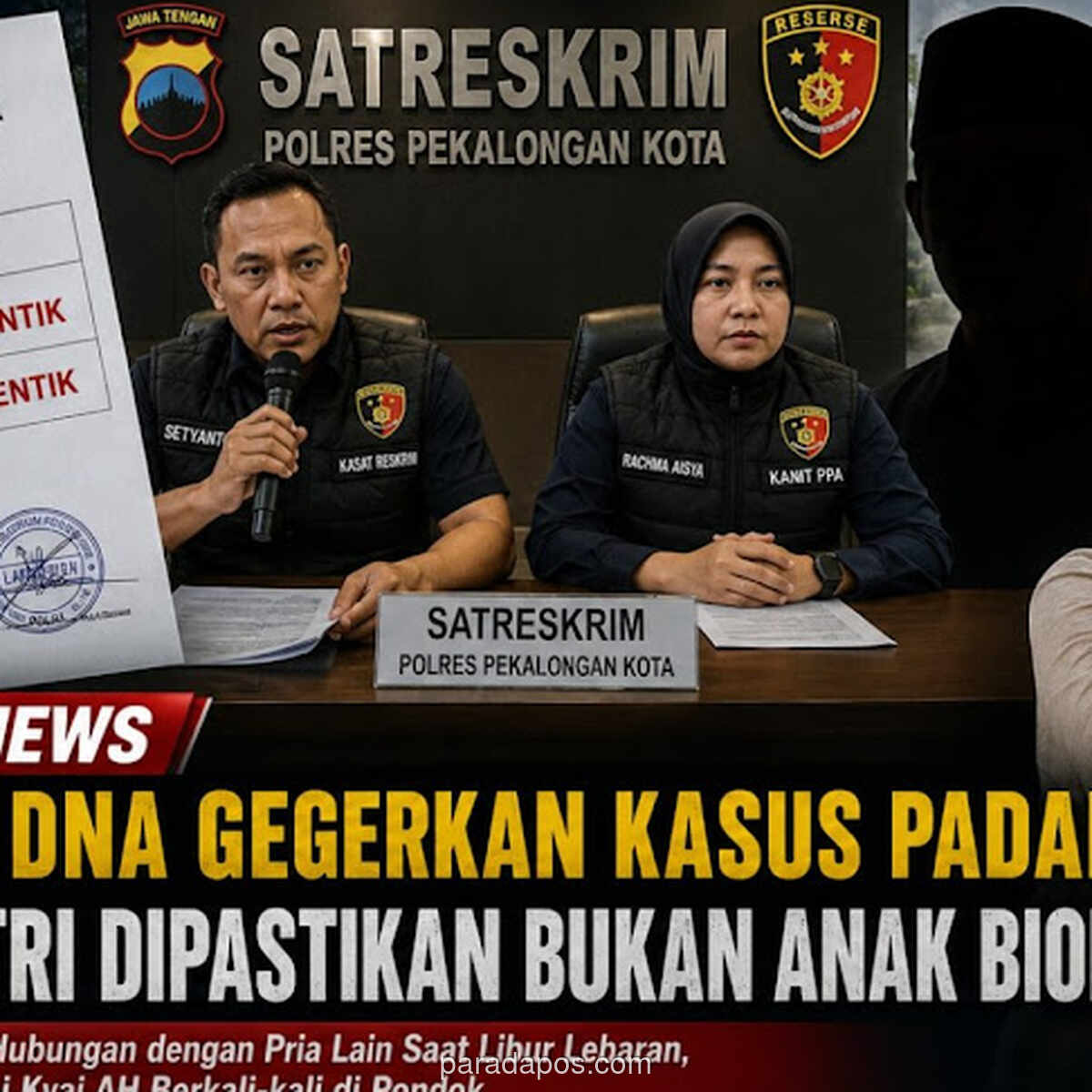 Hasil Tes DNA: Bayi Santriwati Pekalongan Bukan Anak Pengasuh Padepokan