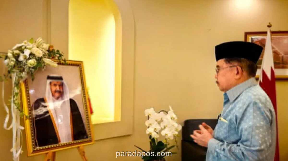 Jusuf Kalla Sampaikan Belasungkawa dan Ikuti Salat Gaib untuk Mantan Emir Qatar di Masjid Istiqlal