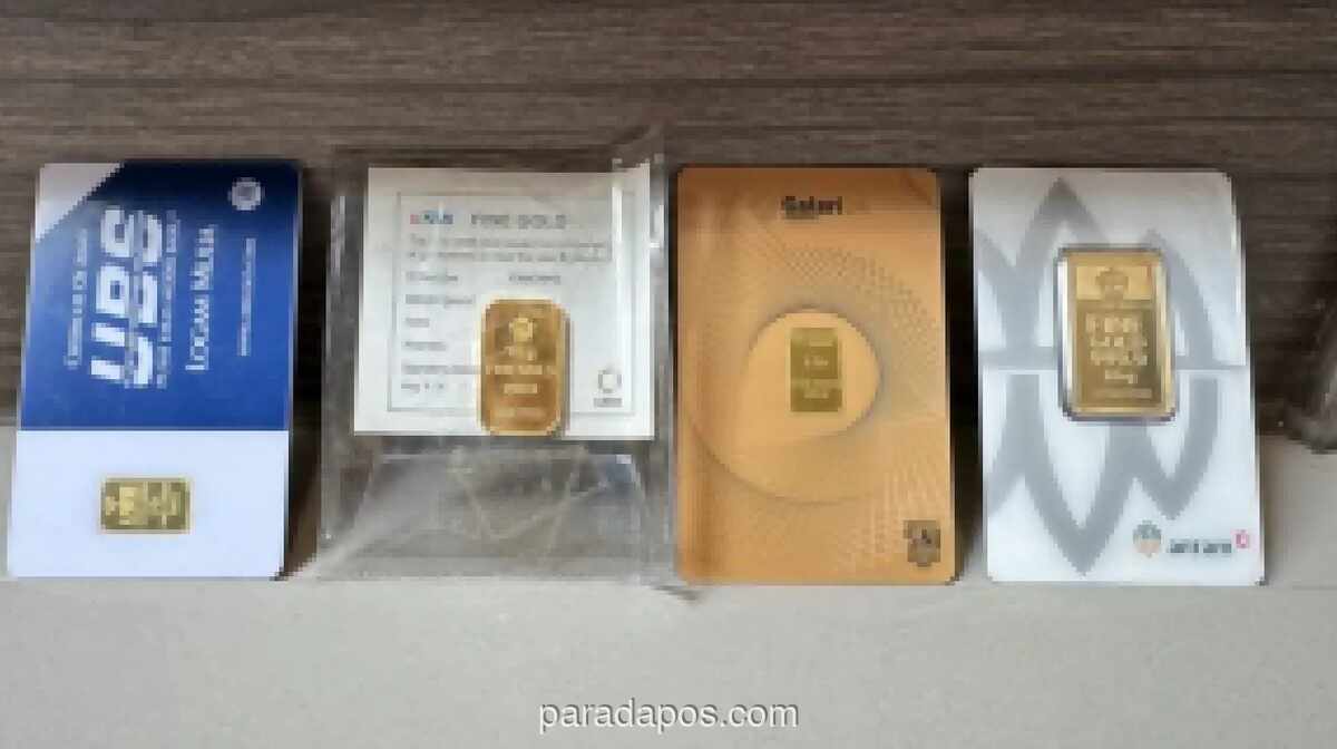 Harga Emas Pegadaian Naik pada 16 Juli 2026, Emas UBS 1 Gram Tembus Rp2,62 Juta